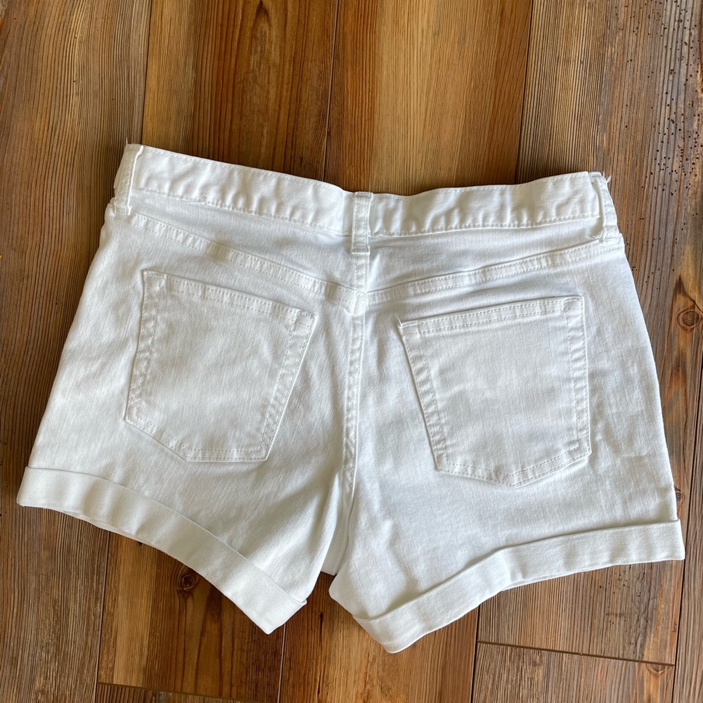 Women’s White Jean Shorts
